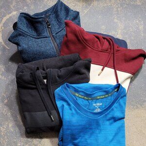 Lot of 4 Tops and Pullover hooded Sweatshirt - Size Small - Closet Clean Out